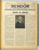 Rendőr c. folyóirat 1929-es teljes évfolyam bekötve