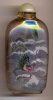 Dragons. Chinese inside hand painted glass snuff bottle