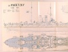 Ing. Prasky : SMS Schlachtschiff RADETZKY. K.U.K. Öst. Ung. Kriegsmarine, Imperial and Royal Austro-Hungarian Navy. M 1:200 Modellbau-Und Typenplan 1911.