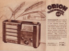 Orion Radio 40-es árjegyzék
