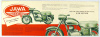JAWA 350 -  Das Motorrad der fünf Kontinente.  [motor reklám prospektus, 1954]