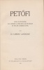 Landgraf, Lorenz (ford.) : Petőfi - eine Blütenlese aus seinen Lyrischen Dichtungen in neuer Übersetzung