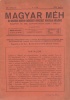Kamenitzky Sándor (szerk.) : Magyar Méh LX. évf./6. sz. 1939 jun.