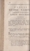 Ovidii Nasonis [Ovidius] : Metamorphoseon Libri XV. - Expurrgati, et explanati, cum appendice de diis, et hero-ibus poeticis. Auctore Josepho Juvenico.