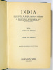 Baktay Ervin : India. India múltja és jelene, vallásai, népélete, városai, tájai és műalkotásai. 1-2. kötet egybekötve.