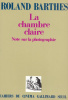 Barthes, Roland : La chambre claire - Note sur la photographie