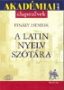 Finály Henrik  : A latin nyelv szótára