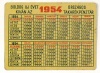 Mindezt még könnyebben eléred, ha takarékbetétben gyűjtöd pénzed!  - Festett fém OTP reklám kártyanaptár 1954.