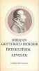 Herder, Johann Gottfried :  Értekezések. Levelek