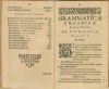 (SZENCZI) MOLNAR, Albert(us), Szenciensi : Novae Grammaticae Ungaricae… Első kiadás.