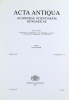 Ritoók, Zsigmond (redigit) : Acta Antiqua Academiae Scientiarum Hungaricae. Tomus XLI, fasciculi 3-4.