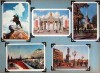 267. [Városképek, enteriőrök, műalkotás-reprodukciók a szovjetunióból.] [200 db képeslap albumban.]<br><br>[Cityscapes, interiors, reproductions of artworks from the Soviet Union.] [Album, contains 200 postcards.]