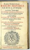 Schrevelius, Cornelius (Cornelis Schrevel) : Lexicon Manuale Graeco-Latinum et Latino-Graecum