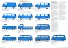 143.   Der Volkswagen Transporter. Der Volkswagen Bus. [reklámprospektus német nyelven]<br><br>[advertising brochure in German]  : 