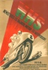 Gózon Lajos (graf.) : MHS Nemzetközi motor- és autóverseny 1958. (Villamosplakát)