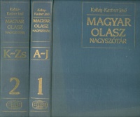 Koltay-Kastner Jenő : Magyar-olasz nagyszótár I-II.