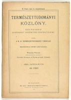 Természettudományi Közlöny 413. füzet, 1904. januárius.