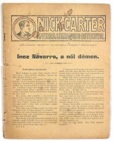 Zigány Árpád (szerk.) : Nick Carter, Amerika legnagyobb detektívje. 3. füzet: Inez Navarro, a női démon.