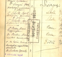 Leczkeigazolvány az 1901-1904/5 tanévekből.