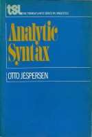 Jespersen, Otto : Analytic Syntax