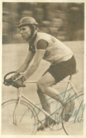 Werner Horn kerékpárversenyző. 1937. Halle,  (Aláírt)