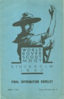 World Rover Scout Moot. Stockholm, 1935. - Final Information Booklet