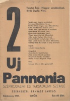 Uj Pannonia - Szépirodalmi és társadalmi szemle. [I. évf. 2. sz]