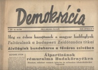 Demokrácia, V. évf. 14. sz., 1946. április 7. - Politikai, társadalmi és gazdasági hetilap.