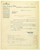 Vitéz Szénásy Béla papírháza és nyomdai műintézete, Budapest, Ferenciek-tere 9.  - Nyomtatott fejléces levélpapír.  (1941)