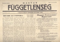 Magyar Függetlenség, 1956.  I. évf. 4. szám. - Reggeli kiadás