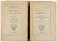 Veress Endre : Matricula et acta hungarorum in universitatibus italaiae studentium - I-II. köt. 