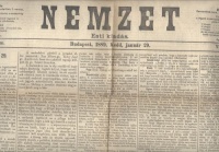 NEMZET - Esti kiadás. 1889. kedd, január 29.: [Szavazás a véderőtörvény felett]