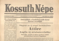 Kossuth Népe. I. évf. 75.sz., 1945. július 28. - Internálták a budaörsi sváb terror három vezetőjét.