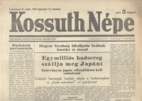 Kossuth Népe. I. évf. 91.sz., 1945. augusztus 18. -Magyar bizottság kihallgatta Szálasit, Imrédyt és társait. 