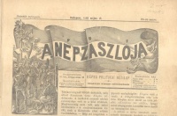 A nép zászlója. - Képes politikai hetilap. VII. évf. 20.sz., 1892. május 10.  [Klapka György halálhíre]