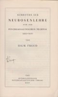 Freud, Sigmund : Schriften uzr Neurosenlehre und zur Psychoanalytischen Technik (1913 - 1926) 1. kiad.