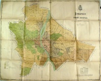 Dobrzyniecki Gergely (rajz) : Budapest övezeti beosztása - Az Építésügyi Szabályzathoz tartozó térkép.
