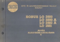 ROBUR LO 3000, LO 3000 A, LO 2002 A, LD 2501 Alváz Alkatrész-katalógus II.