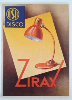 Disco Ziraxleuchte (Bauhaus stílusú asztali lámpa reklámplakátja a '30-as évekből)