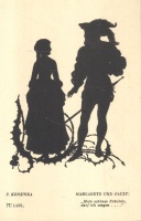 Konewka, Paul : Margarete und Faust (Scherenschnitt-Postkarten zu Faust)