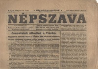 Népszava, 1919. julius 23. - A Szocialista-Kommunista Munkások Magyarországi Pártjának reggeli hivatalos lapja