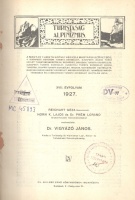 Vigyázó János (szerk.) : Turistaság és Alpinizmus. 1927. évf.