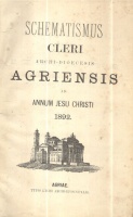 Schematismus cleri archi-dioecesis Agriensis, ad annum Jesu Christi  1892
