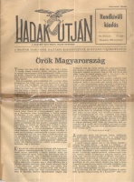 Hadak Utján - A Magyar Harcosok Bajtársi Közösségének központi tájékoztatója. Rendkívüli kiadás. VIII. évf. 91. sz. Nyugaton, 1956. november.