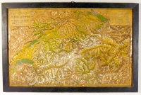 Beck, Ed(uard) : Carte en Relief de la Suisse - Relief-Karte der Schweiz