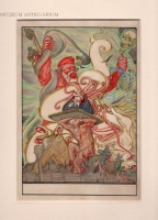 Allegorikus akvarell az oroszországi polgárháborús (Гражданская война в России) időkből.