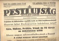 Pesti Ujság. 1943. január 13. - Keresztény Nemzetiszocialista napilap. 