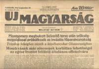 Uj Magyarság. IX. évf. 191.sz.,  1943. aug. 24. - Politikai napilap.