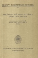 Emlékezés Széchenyi Istvánra Erdélyben 1991-ben  (Erdélyi Tudományos Füzetek)