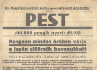 Pest - Politikai napilap. IV. évf. 46.sz.,  1942. febr. 26.